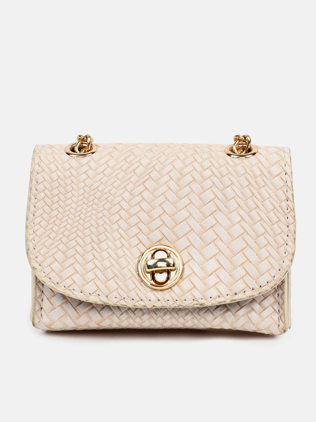 Woven Wonder White Cross Body Bag