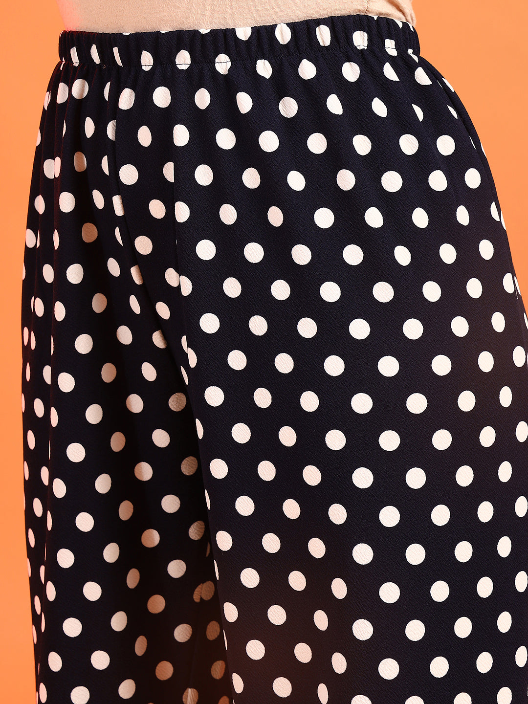 PLUS SIZE WOMEN POLKA DOTS NIGHT SUIT