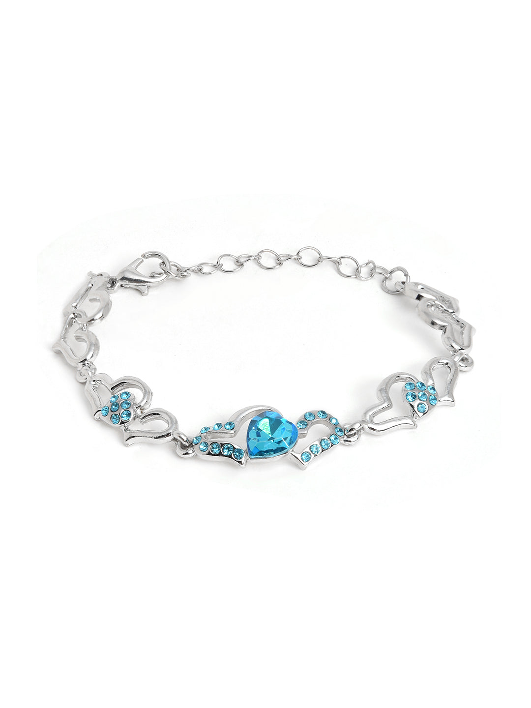 Silver Interlock Trendy Bracelet
