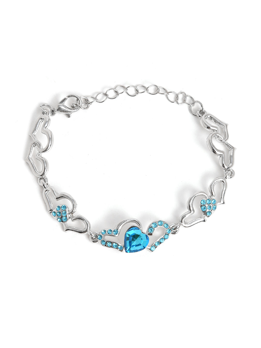Silver Interlock Trendy Bracelet