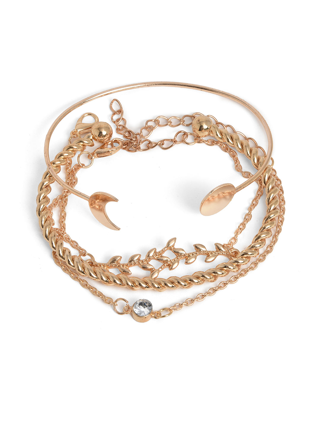 Pack of 4 Gold Plated Designer Bracelet