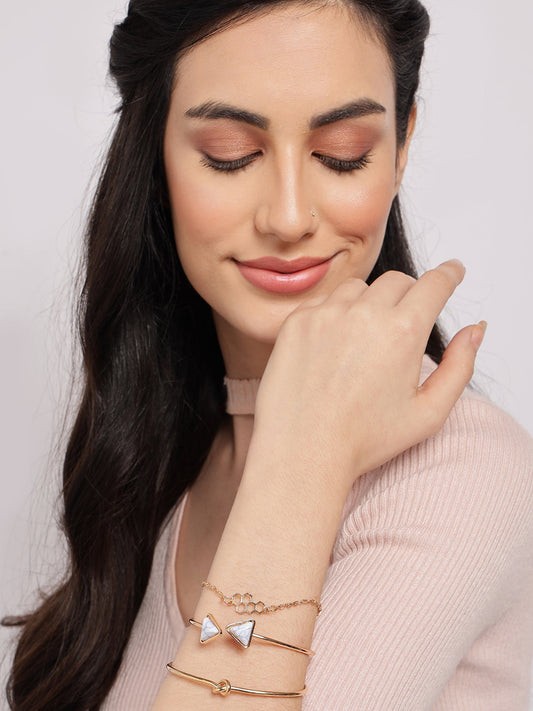 Pack of 4 Gold Plated Designer Bracelet