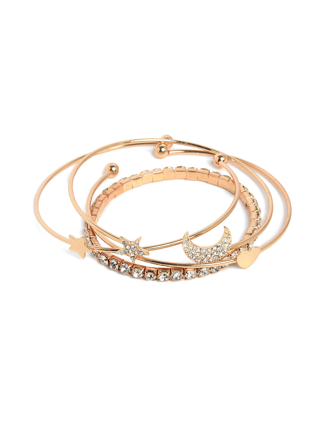 Pack of 4 Gold Plated Designer Bracelet