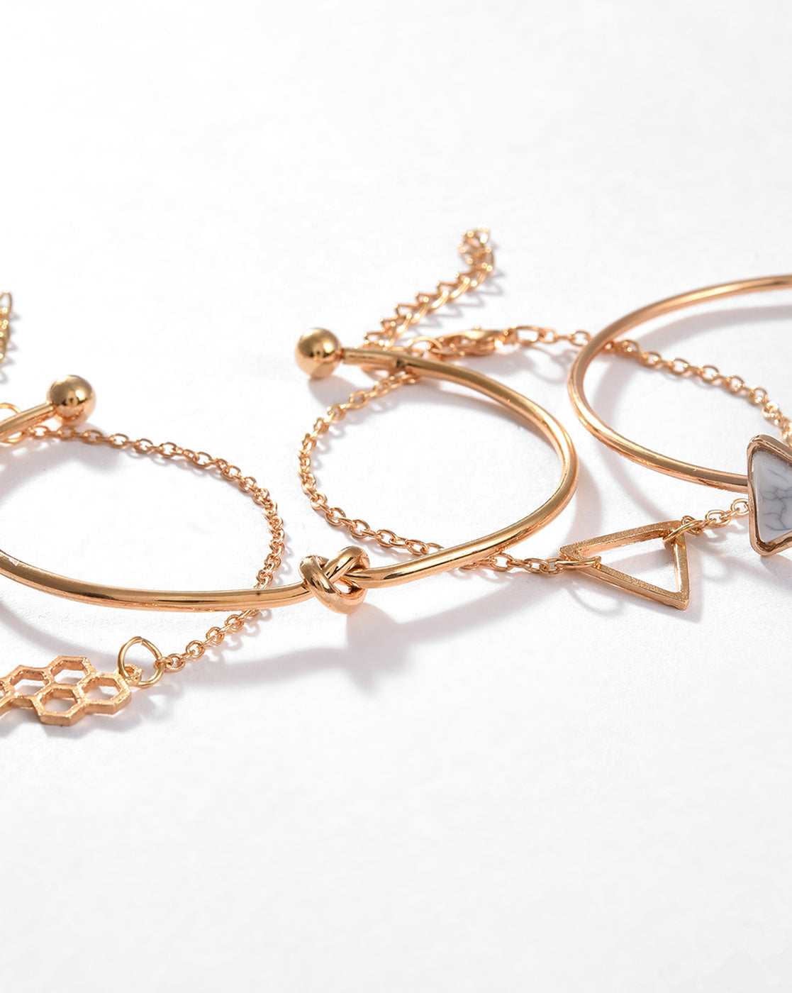Pack of 4 Gold Plated Designer Bracelet