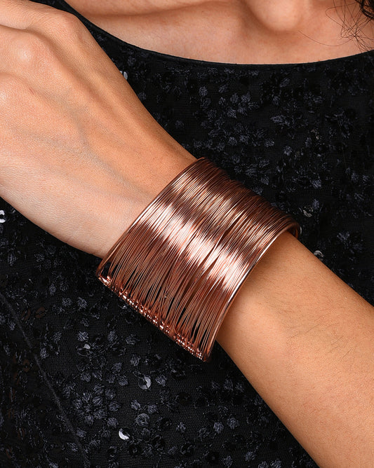 Gold Plated Designer Cuff Bracelet