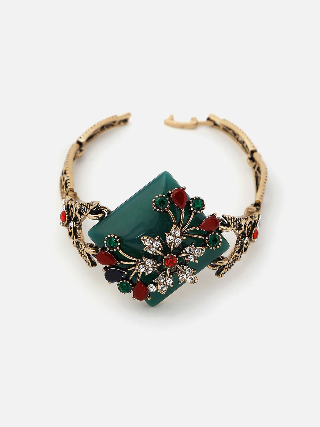 Gold Plated Designer Stone Bracelet