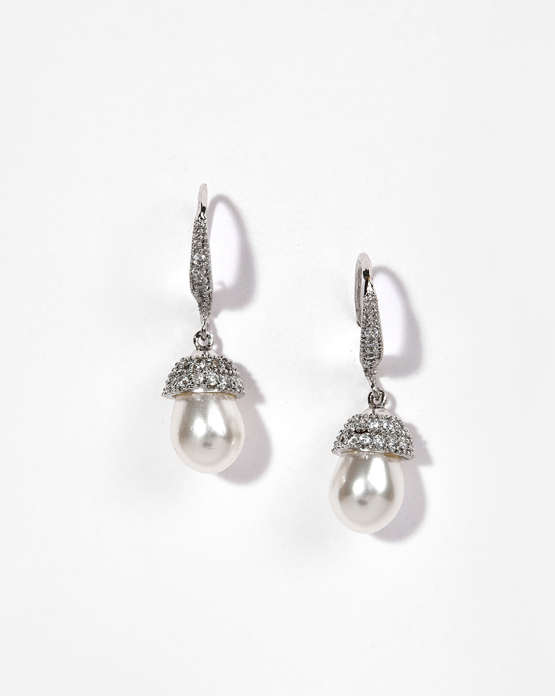 Silver Plated Designer Drop Earring
