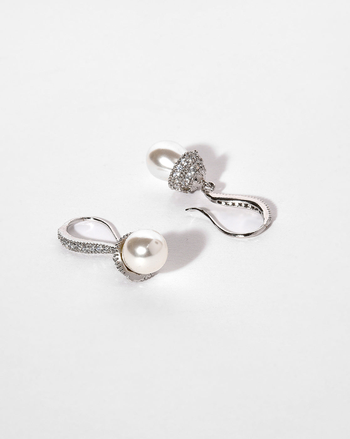 Silver Plated Designer Drop Earring