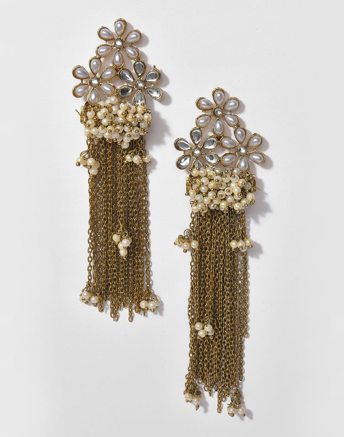 Emerald Desinger Gold Plated Studs
