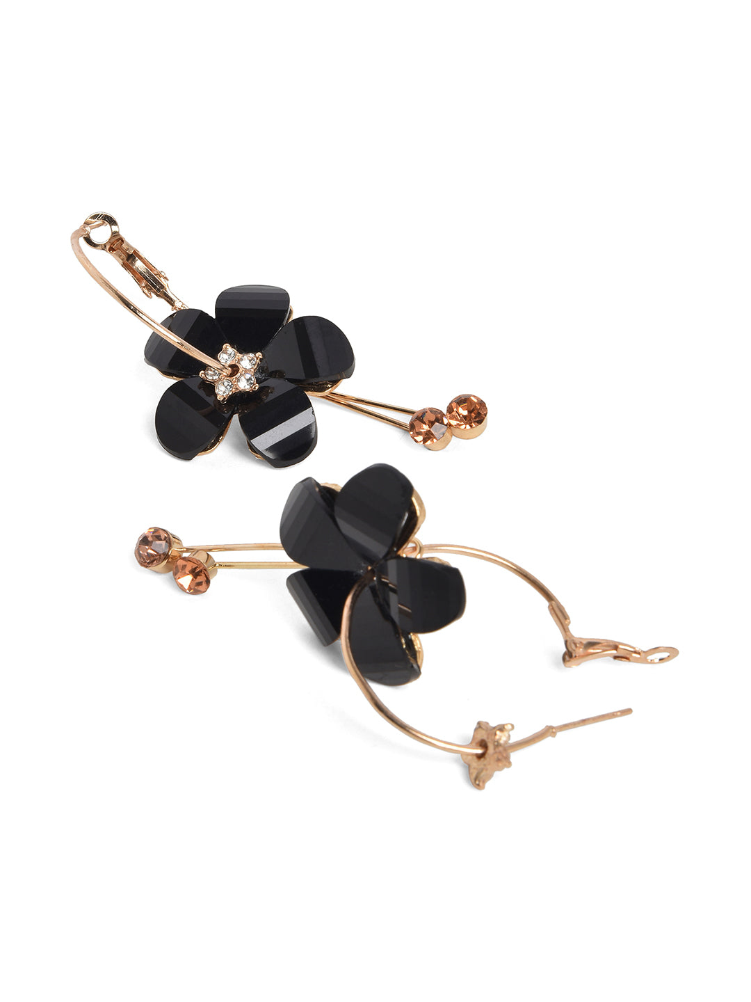 Floral Designer Drop Earrings