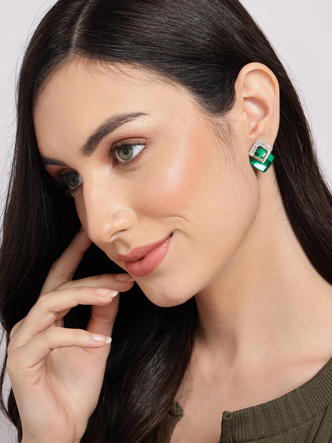 Designer Diamond Shaped Studs