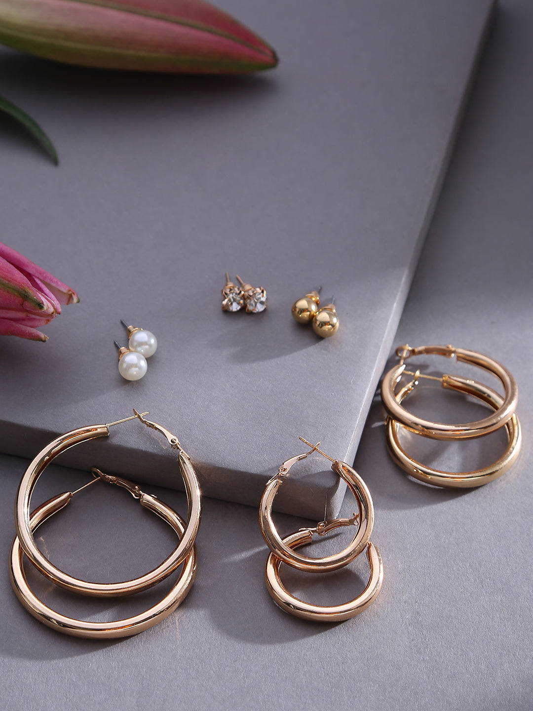 Pack of 3 Designer Hoop Earrings