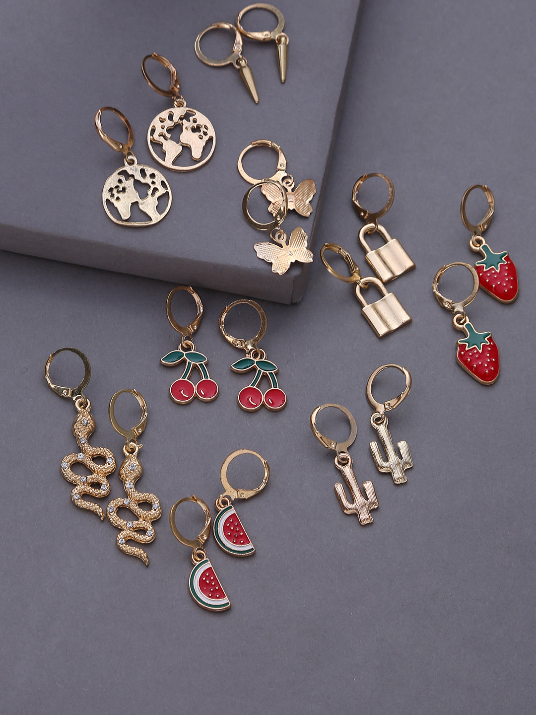 Pack of 8 Designer Earrings