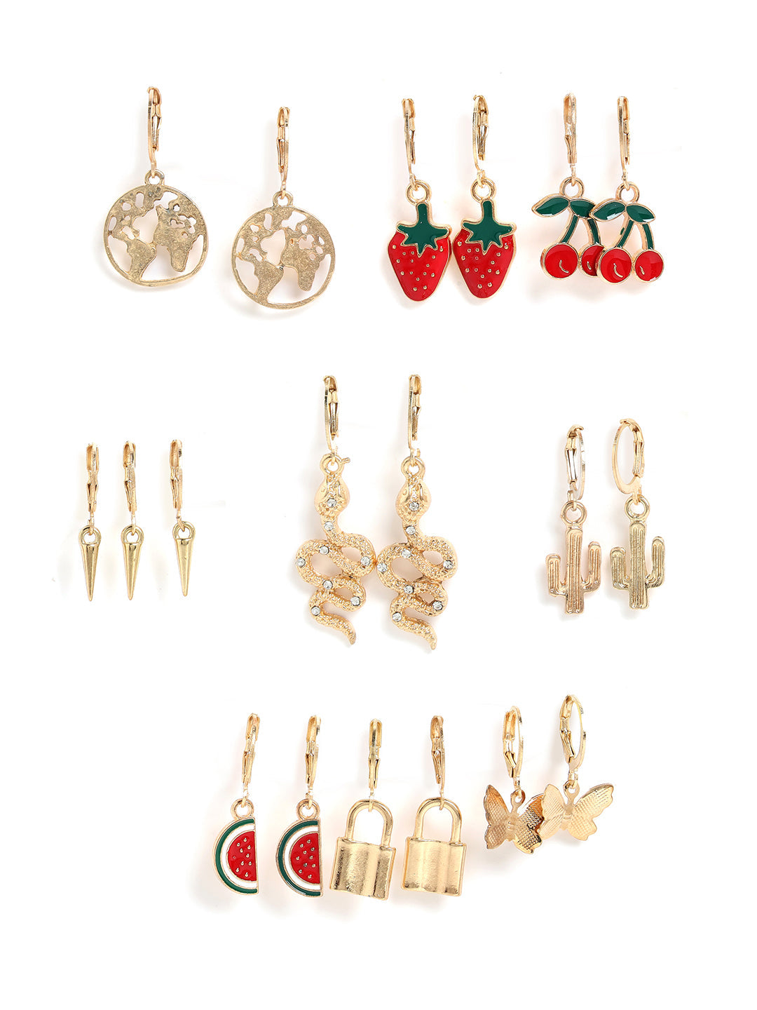 Pack of 8 Designer Earrings
