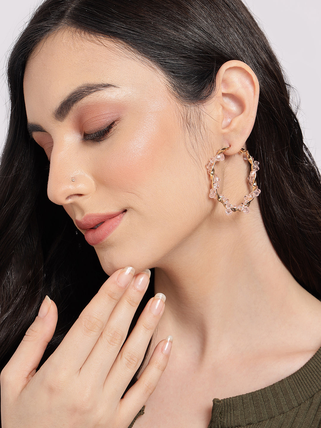 Pack of 6 Rose Gold Earrings