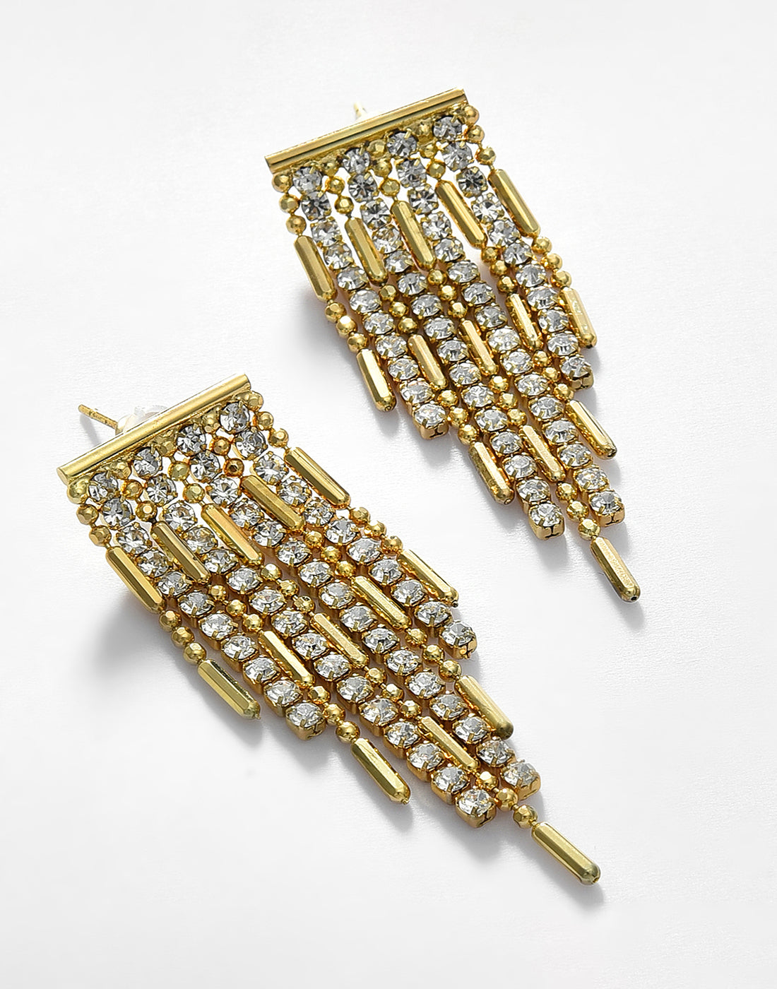 Gold Plated Stone Drop Earring