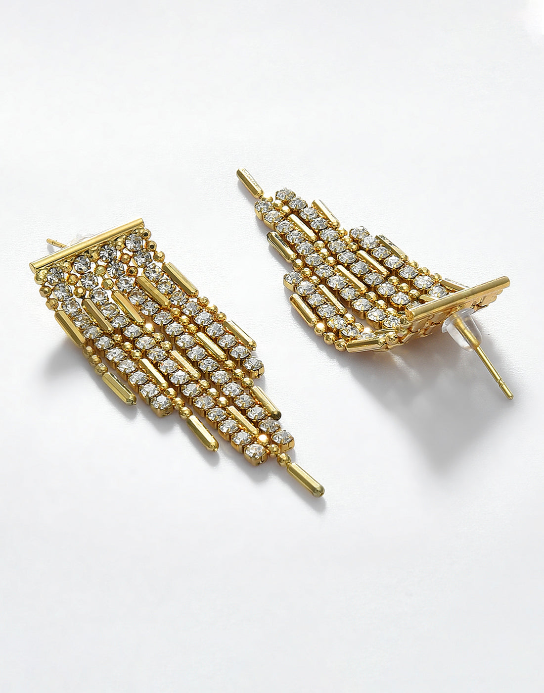 Gold Plated Stone Drop Earring