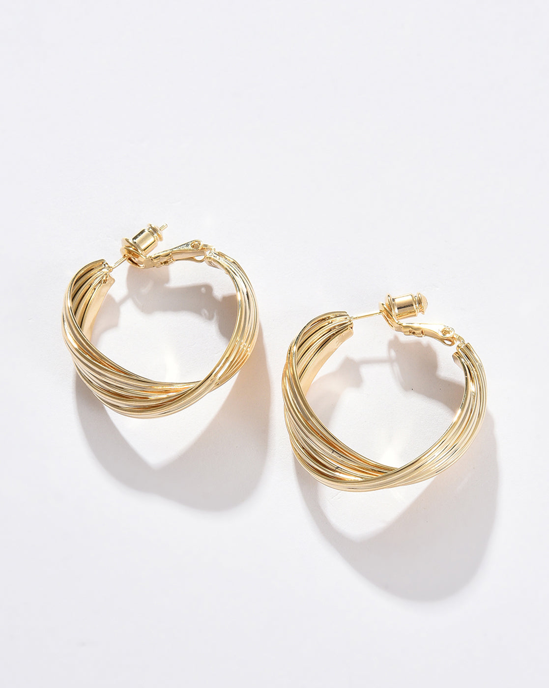 Gold Plated Designer Hoop Earring