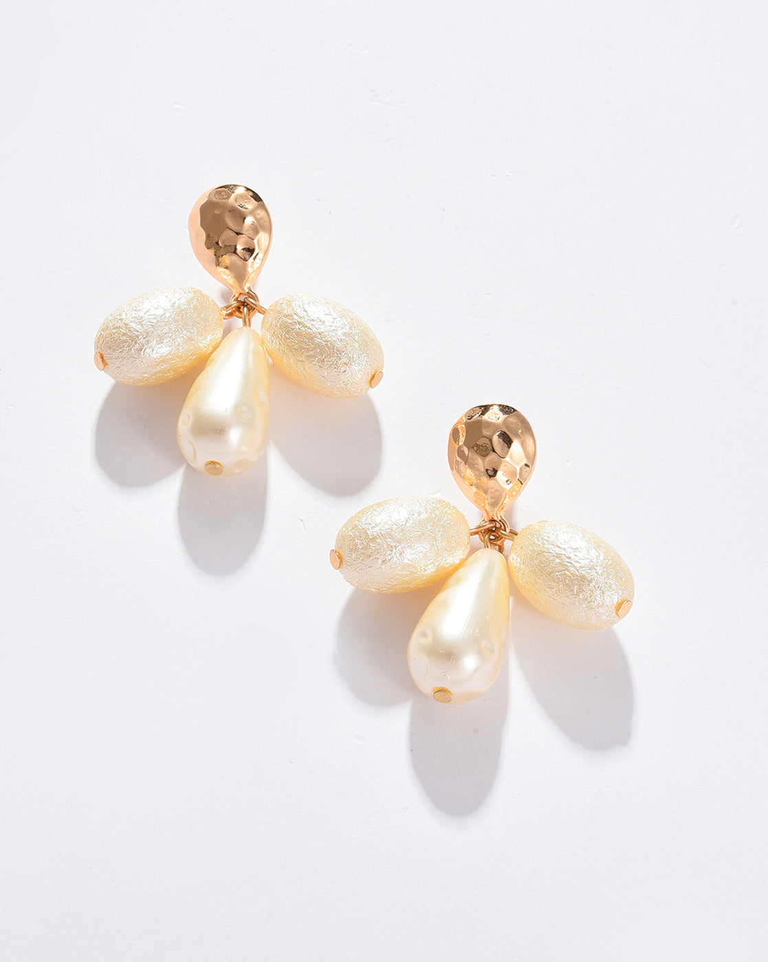 Gold Plated Pearl Drop Earring
