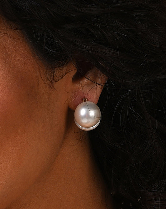 Gold Plated Pearl Stud