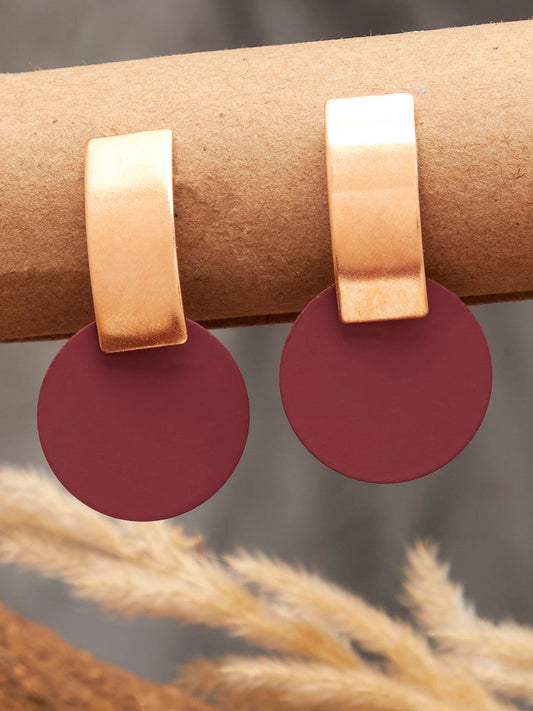 Gold Plated Designer Drop Earring