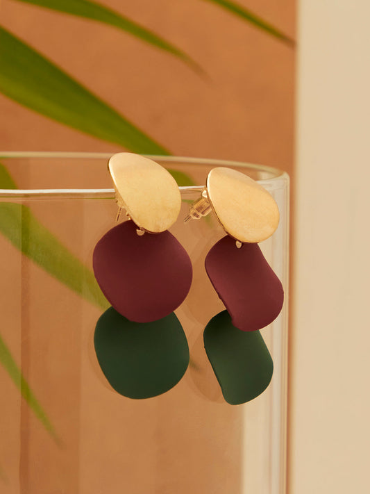 Gold Plated Designer Drop Earring