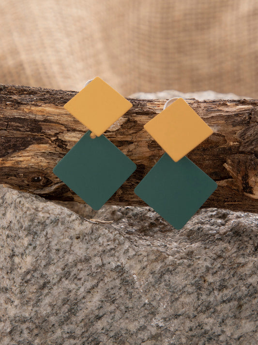 Gold Plated Designer Drop Earring