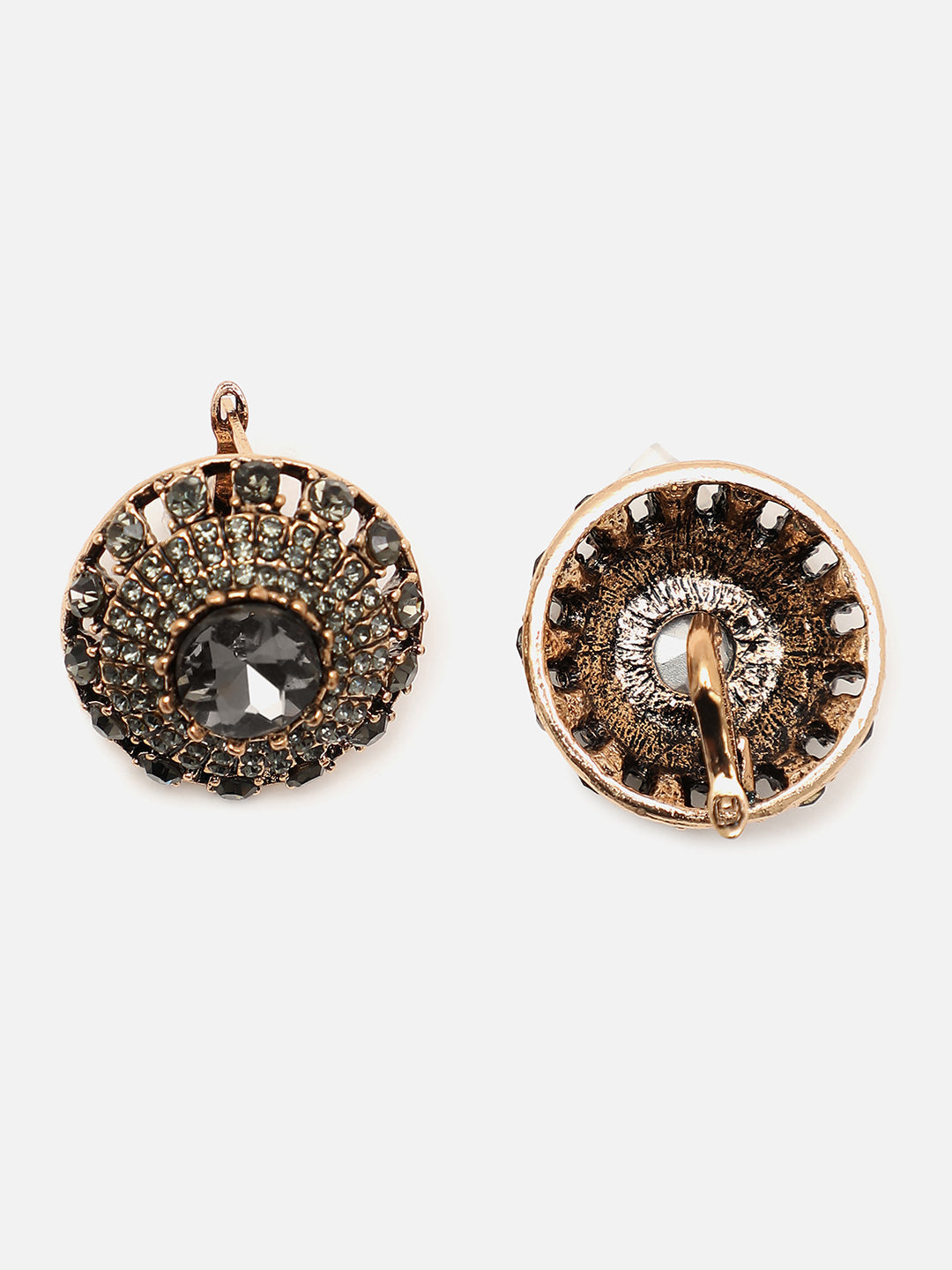 Silver Plated Designer Stone Drop Earring
