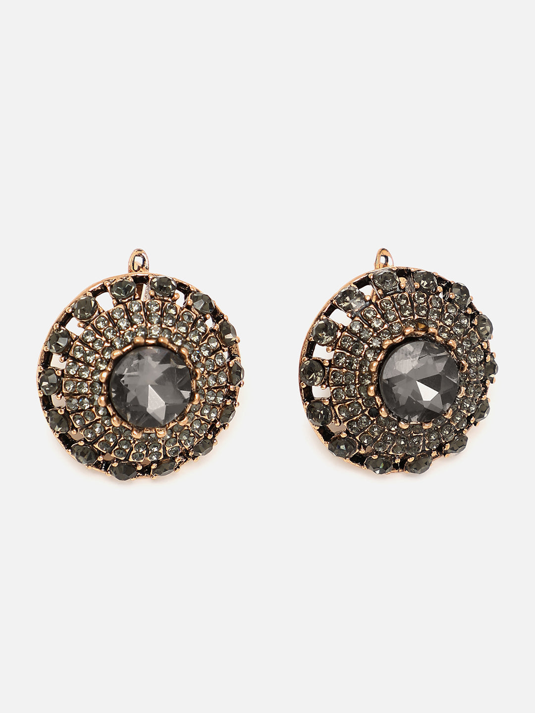 Silver Plated Designer Stone Drop Earring