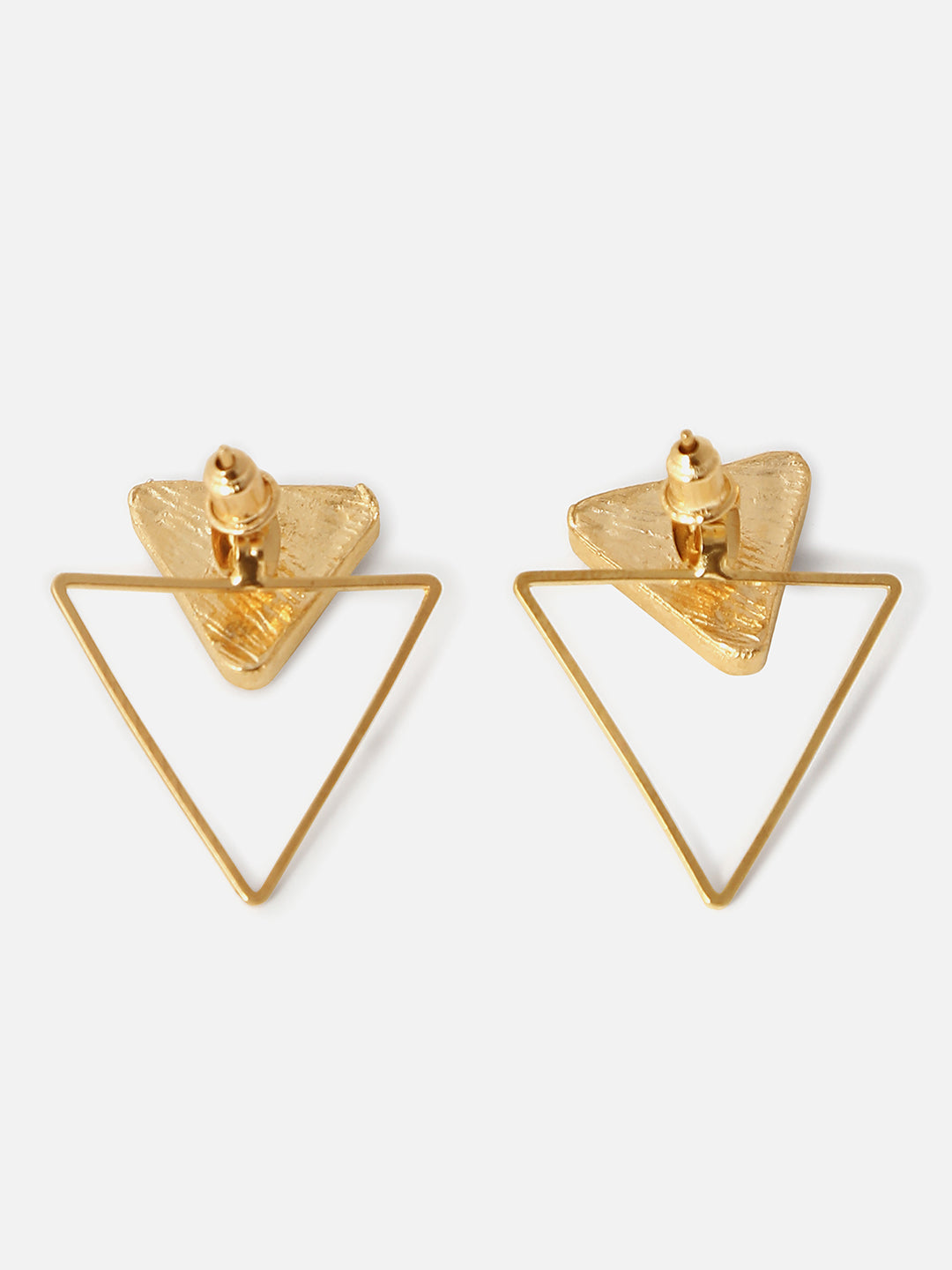 Gold Plated Designer Stone Drop Earring