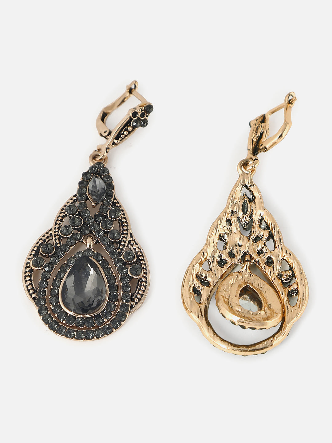 Gold Plated Designer Stone Stud