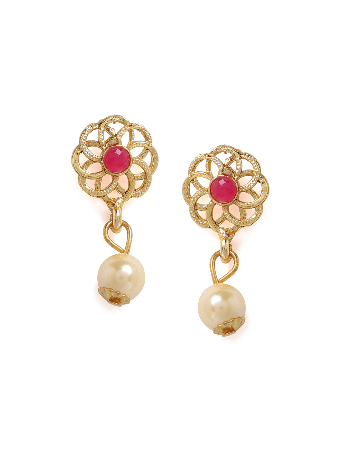 Gold-Plated Contemporary Jewellery Set