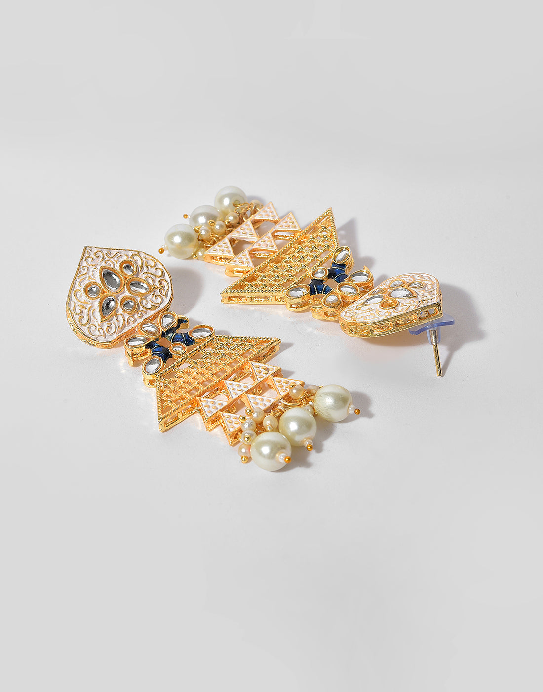 Beaded Meenakari Gold Plated Necklace Set