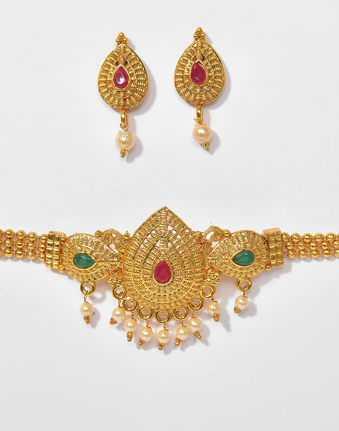 Meenakari Gold Plated Necklace
