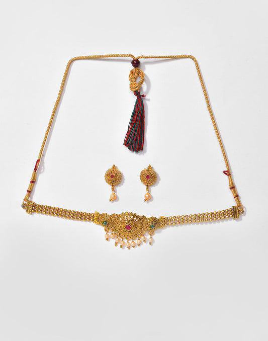 Meenakari Gold Plated Necklace