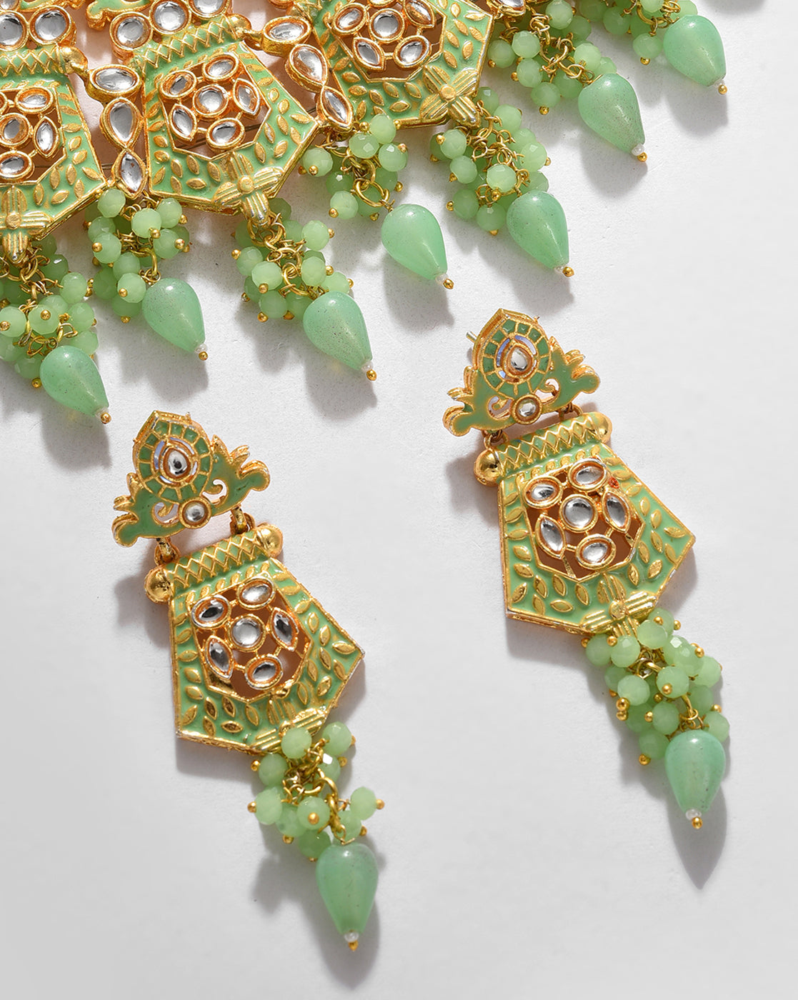 Kundan Meenakari Jaipuri Choker Set