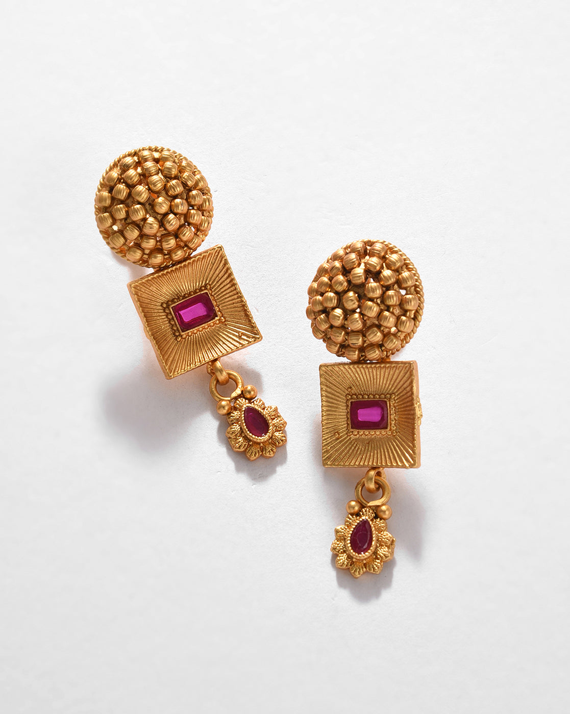Gold-Plated Contemporary Jewellery Set