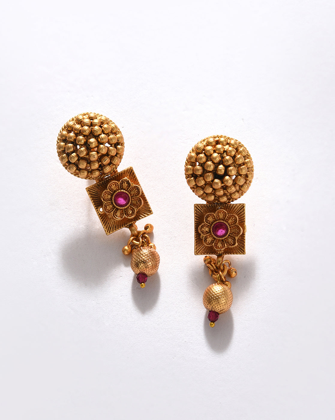 Gold-Plated Contemporary Jewellery Set