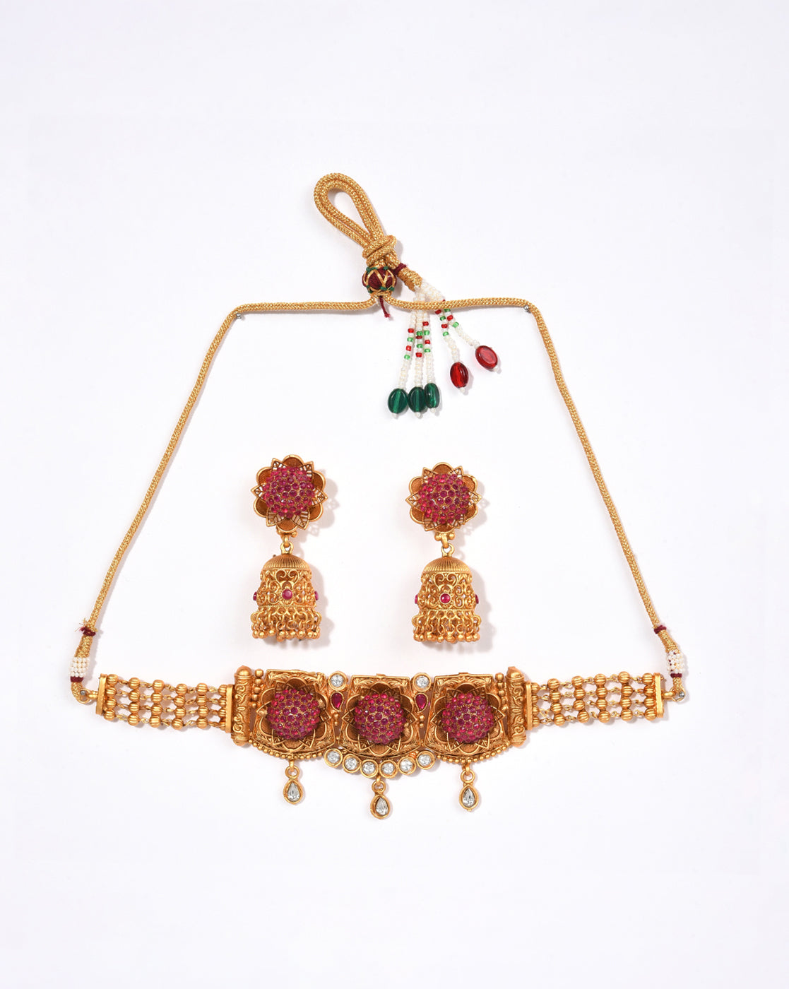 Meenakari Gold Plated Necklace Set