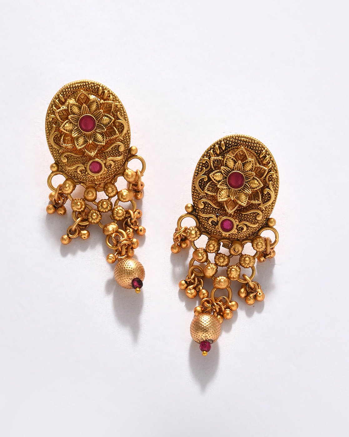 Gold-Plated Contemporary Jewellery Set