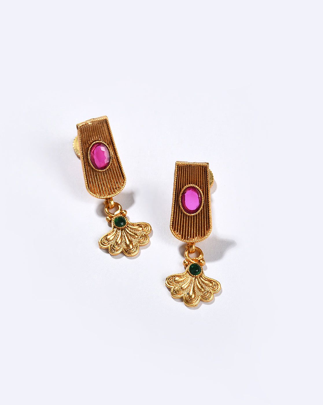 Gold-Plated Contemporary Jewellery Set