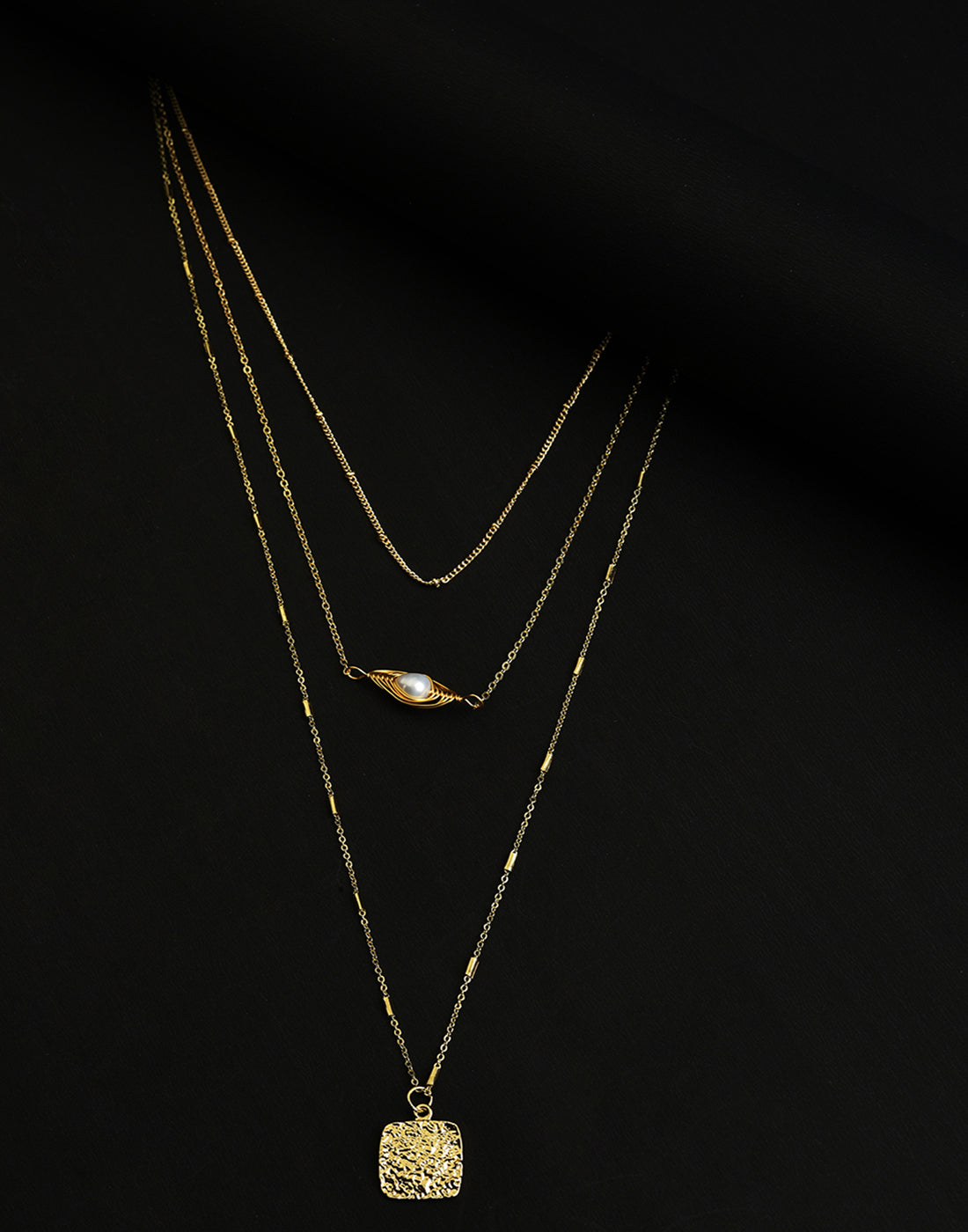 Pack of 3 Gold Plated Designer Pendant