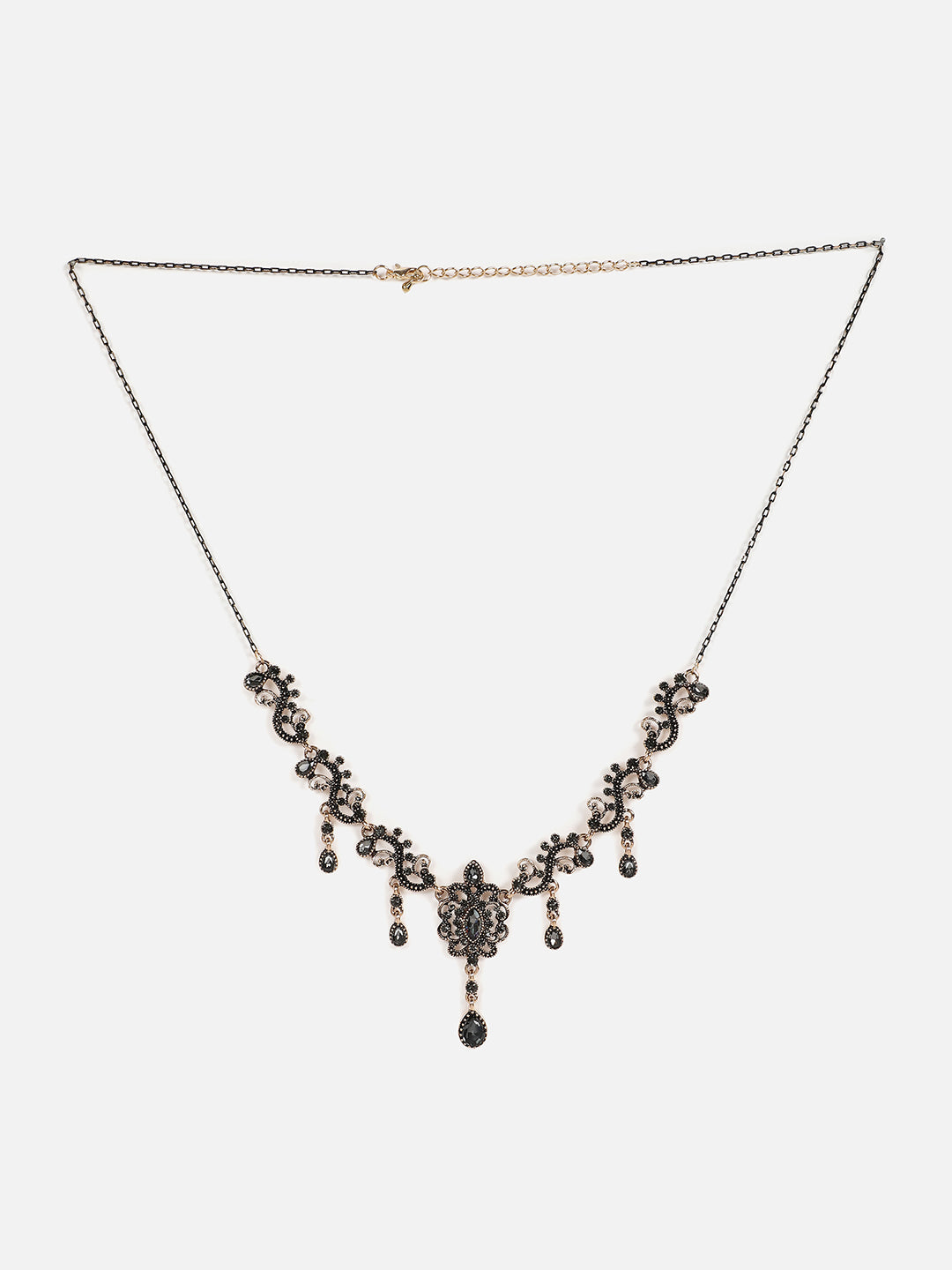 Gold Plated Designer Stone Necklace