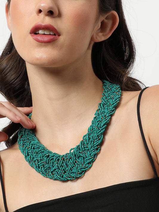 Emerald Beaded Necklace
