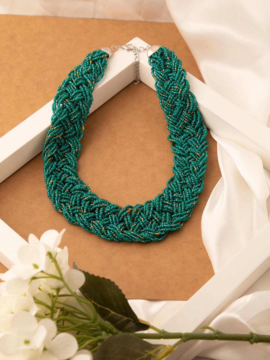 Emerald Beaded Necklace