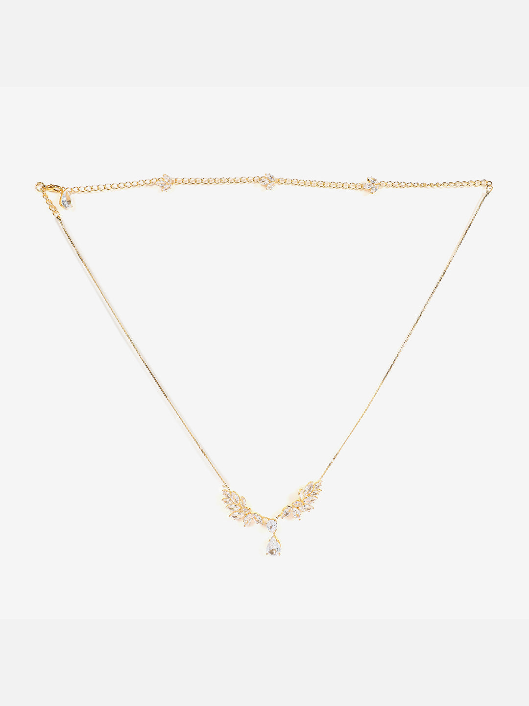 Gold Plated Designer Stone Necklace