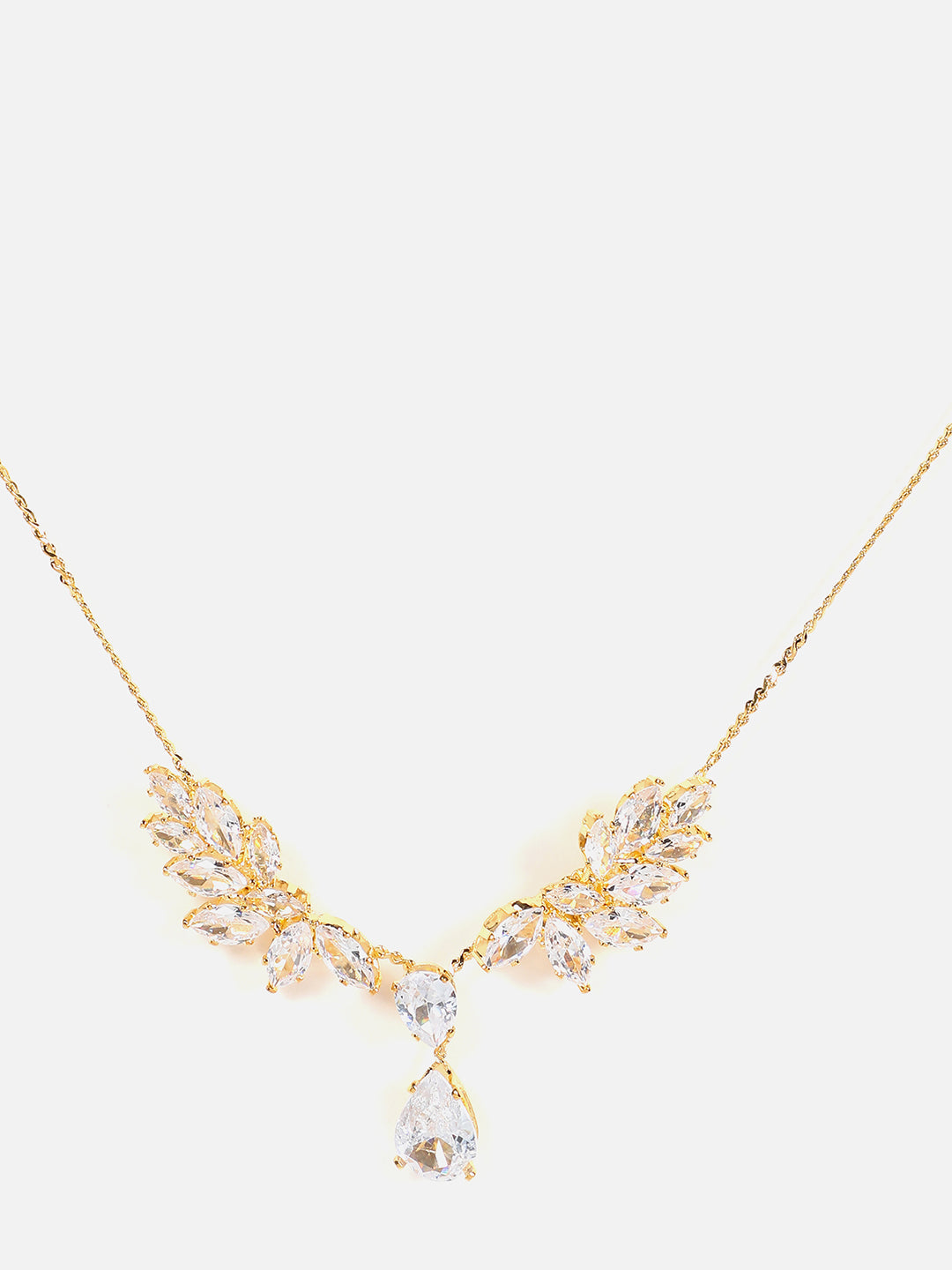Gold Plated Designer Stone Necklace