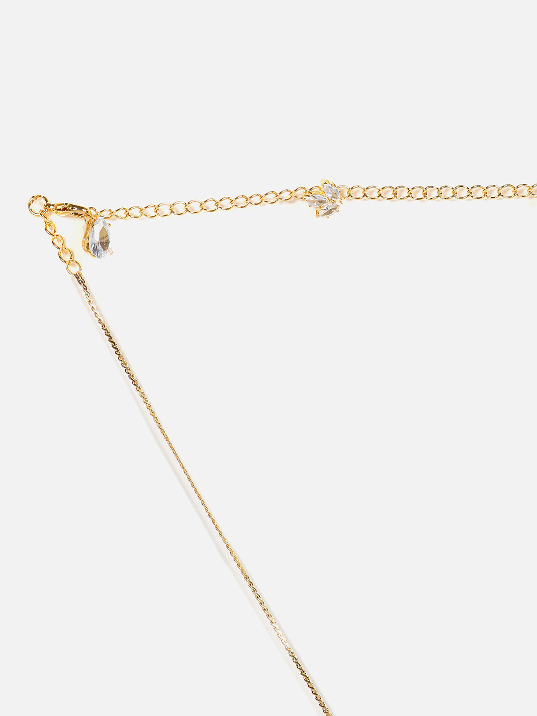 Gold Plated Designer Stone Necklace