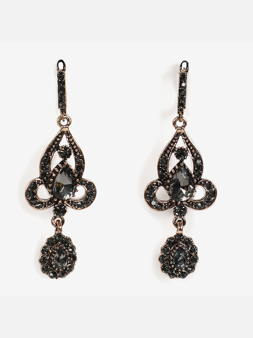 Gold Plated Designer Stone Necklace and Earring Set