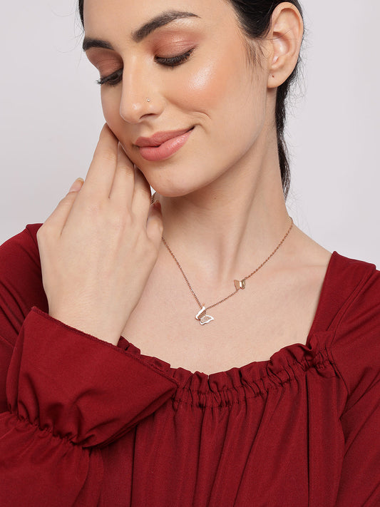 Butterfly Zirconia Pendant